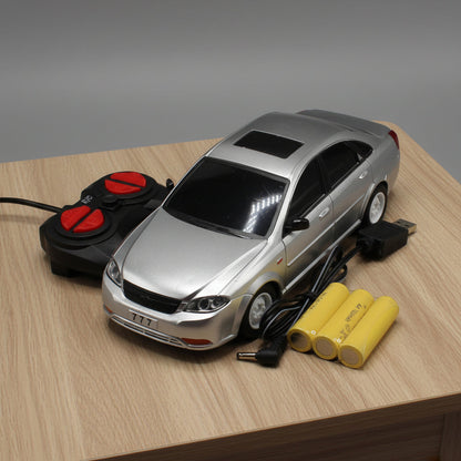 Premium Remote-Controlled Silver Sedan – Sleek & Responsive Toy Car