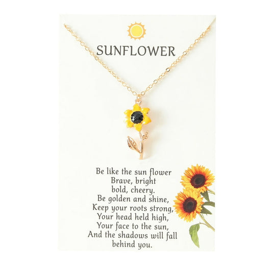 Sunflower Stainless Steel Necklace