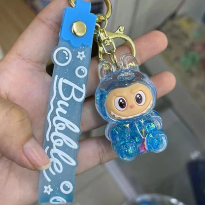 Labubu Confetti Filled Water Key Chains And Bag Hangings