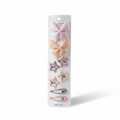 Bow Star Clips Set