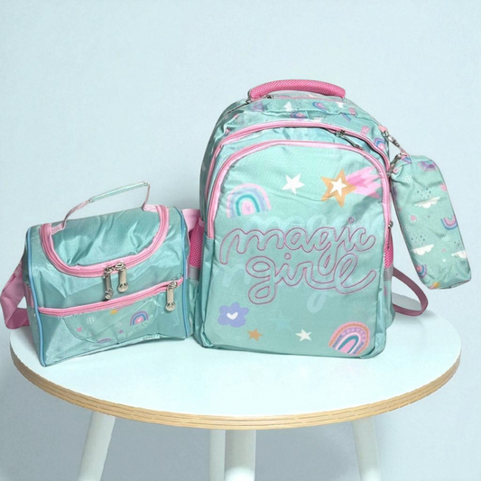 Magic Girl 3 Pc School Bag