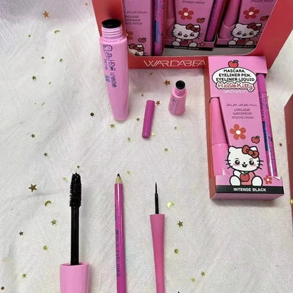 Hello Kitty 3 in 1 Set | Mascara | Eyebrow Pencil | Eye Liner