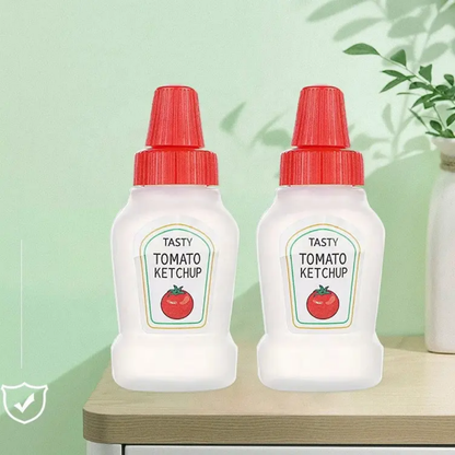 Mini Ketchup Bottle Pair For Lunch Box