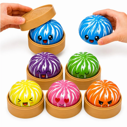 Viral Stress-Relieving Character Momo Dumpling Surprise Squishy Toy