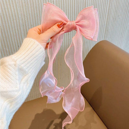 Princess Long Ribbon Hair Bow