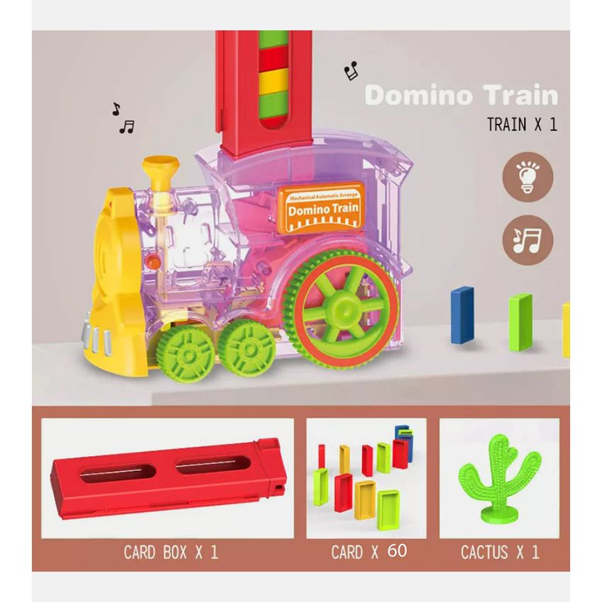 Domino Train Mechanical Automatic Arrange 60 Pcs