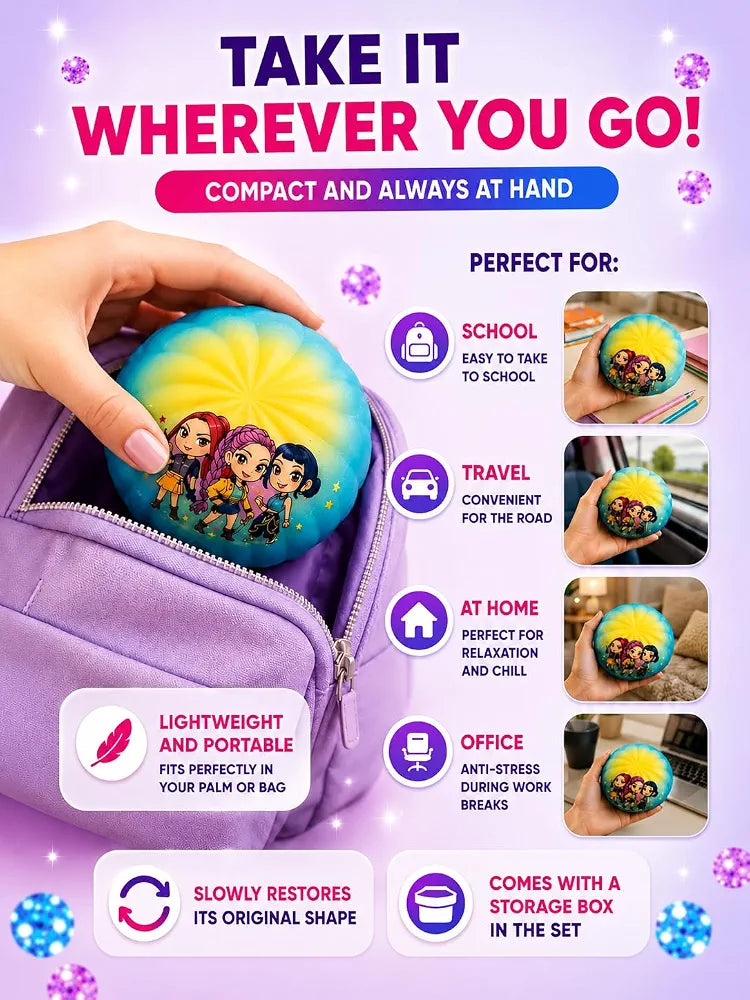 Viral Stress-Relieving Character Momo Dumpling Surprise Squishy Toy