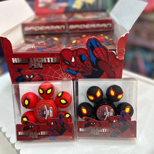 Premium Marvel Spiderman Gyro Highlighter Markers Pen Set