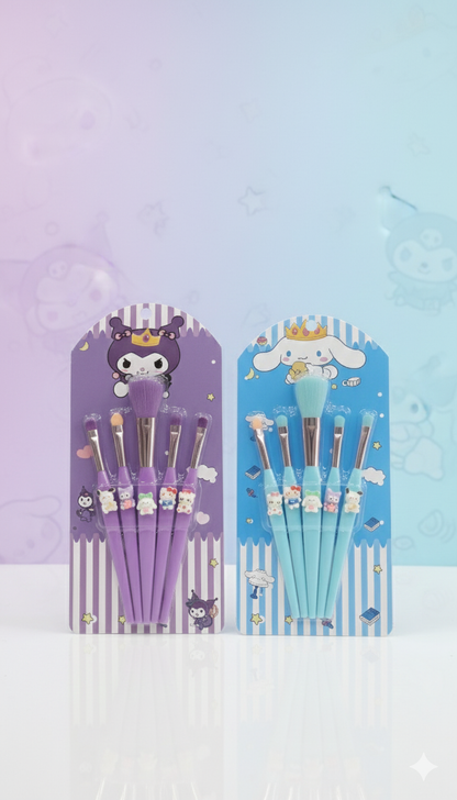 Sanrio Makeup Brushes | Kuromi | Cinnamoroll | My Melody | Kitty