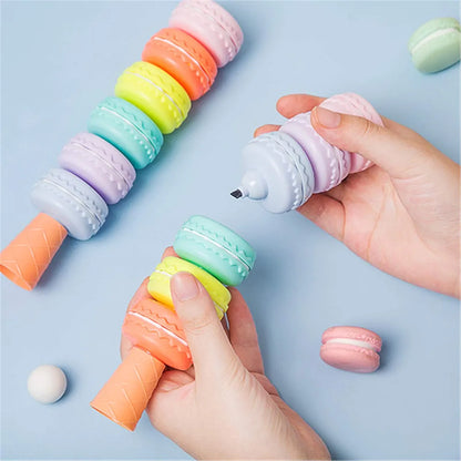 Macaron 6 In 1 Highlighter Pen