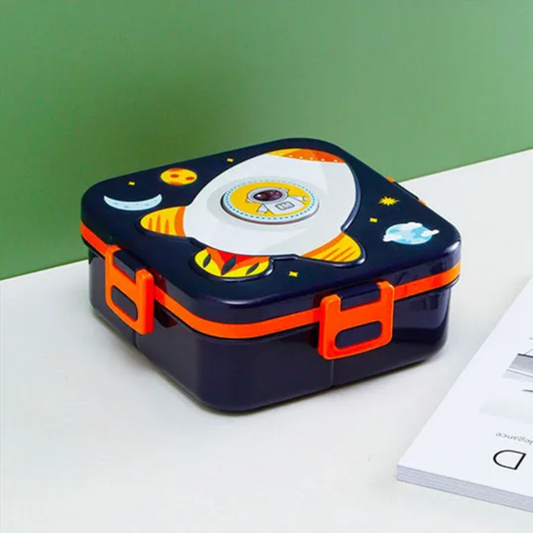 Spaceship Bento Lunch Box with Sauce Container