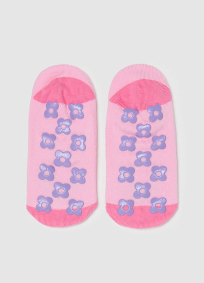 Pink Rabbit Non Slip booties Socks For Girls