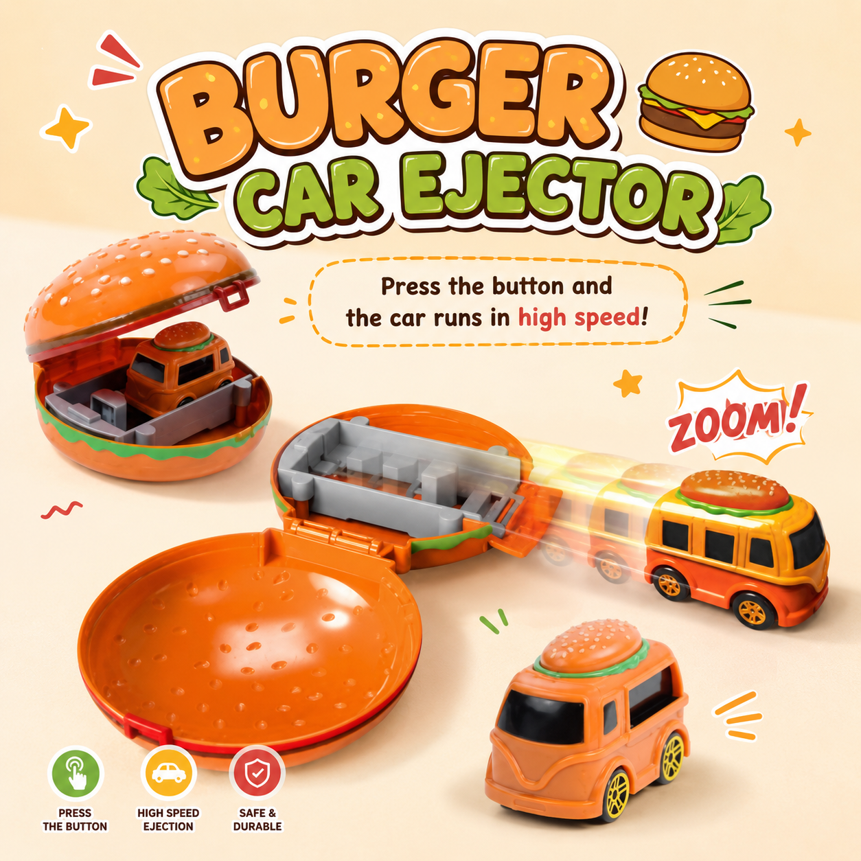 Burger Catapult Car Ejector