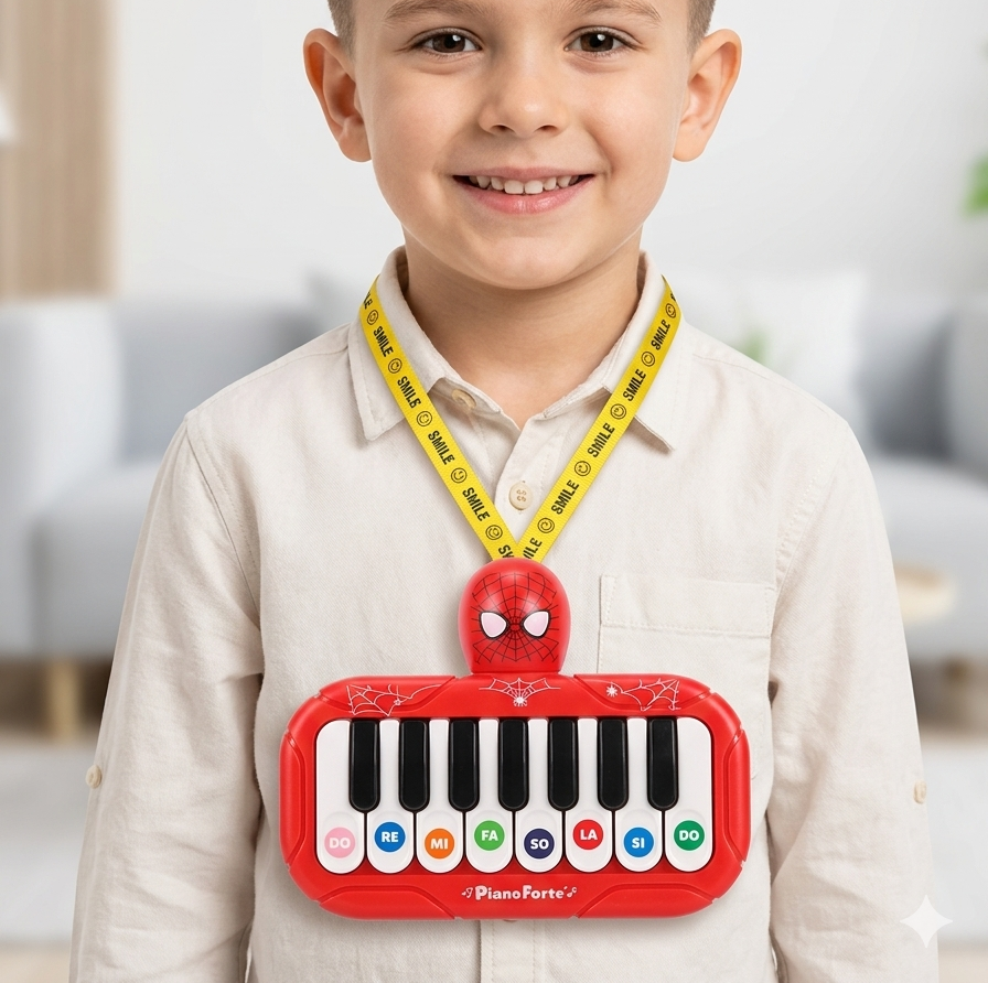 Spiderman Pocket Paino With Music And Lights