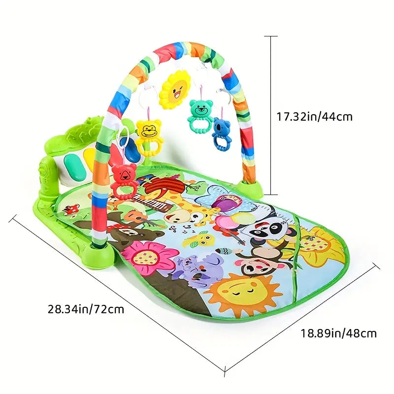 Baby Play Gym Mat With Rattles And Piano