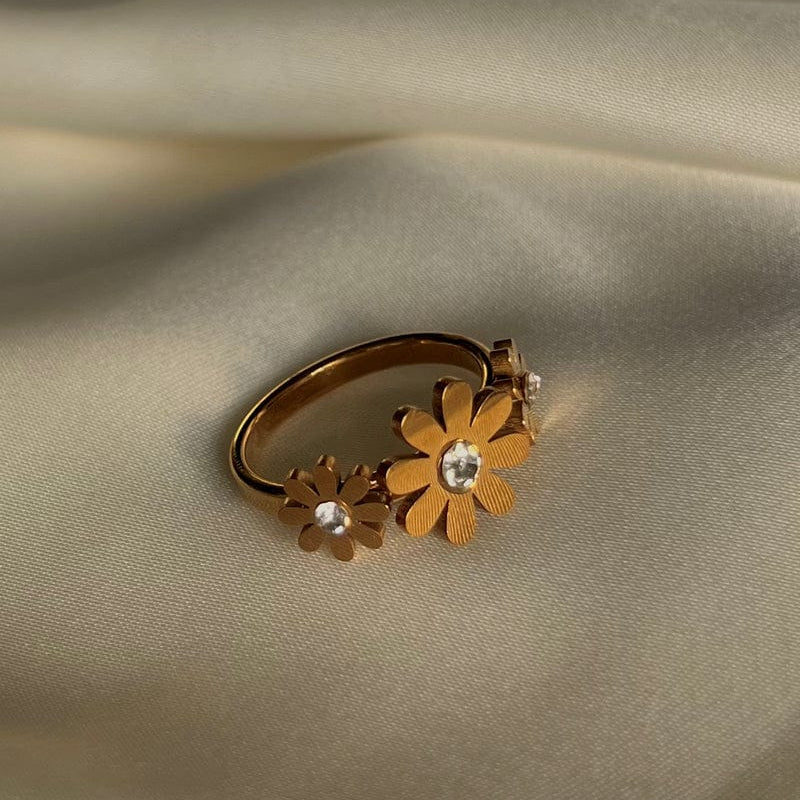 Flower Stainless Steel Ring
