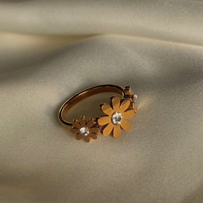 Flower Stainless Steel Ring