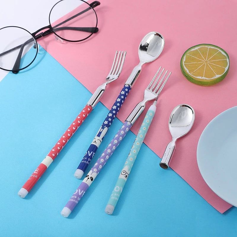 Cute Spoon & Fork Shape Mechanical Pencil (Set of 2)