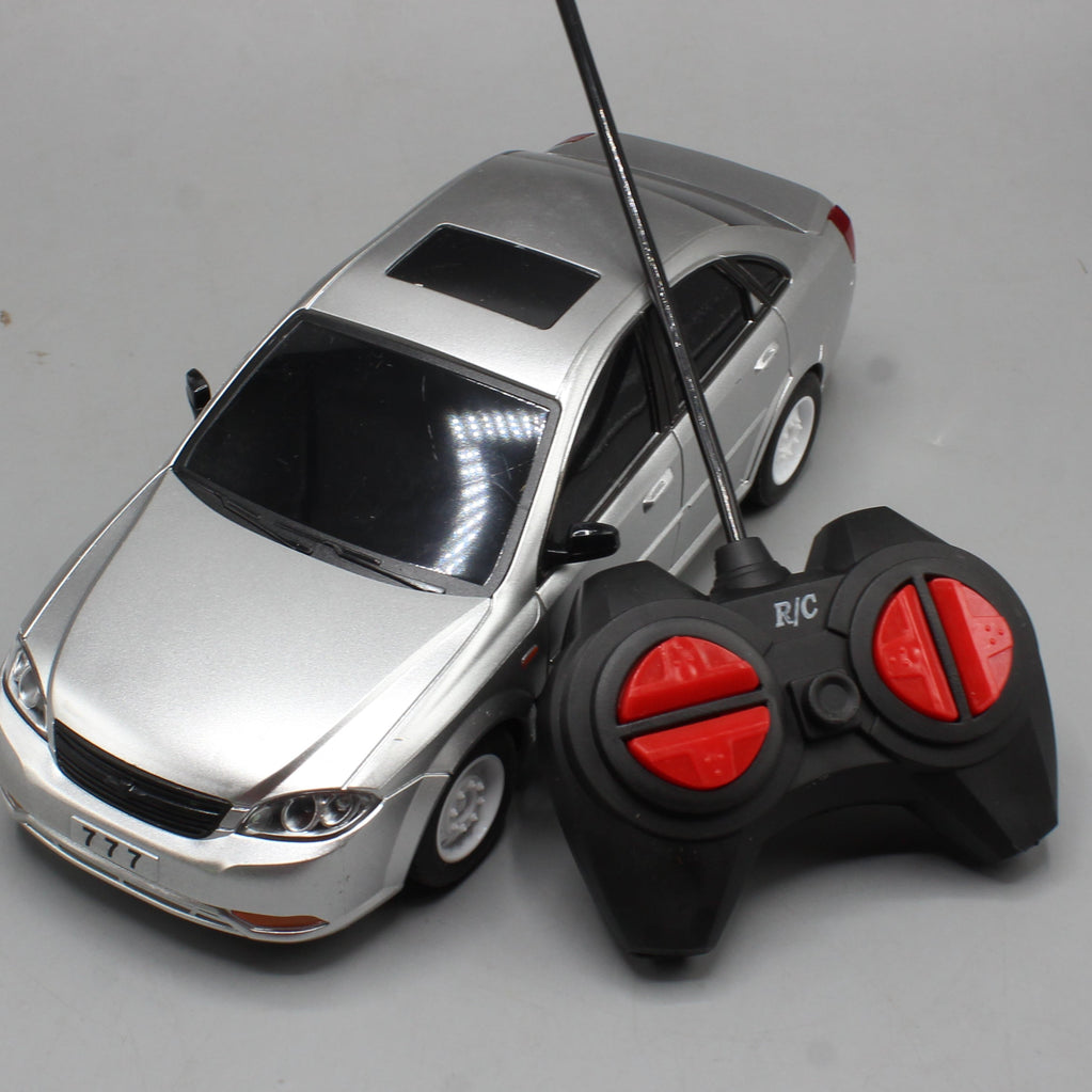 Premium Remote-Controlled Silver Sedan – Sleek & Responsive Toy Car