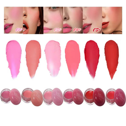 Cheek & Lip Creamy Blush Pots 6 Pieces