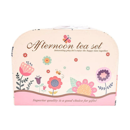 42-Piece Afternoon Tea Party Set – Durable Plastic Toy Set with Portable Case