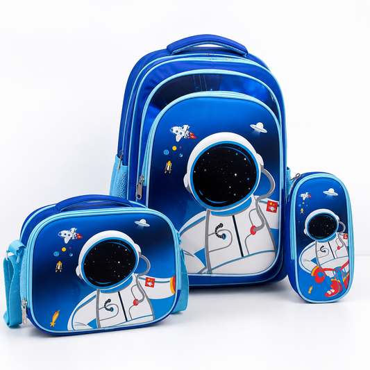 Spaceship 3 Pc School Bag