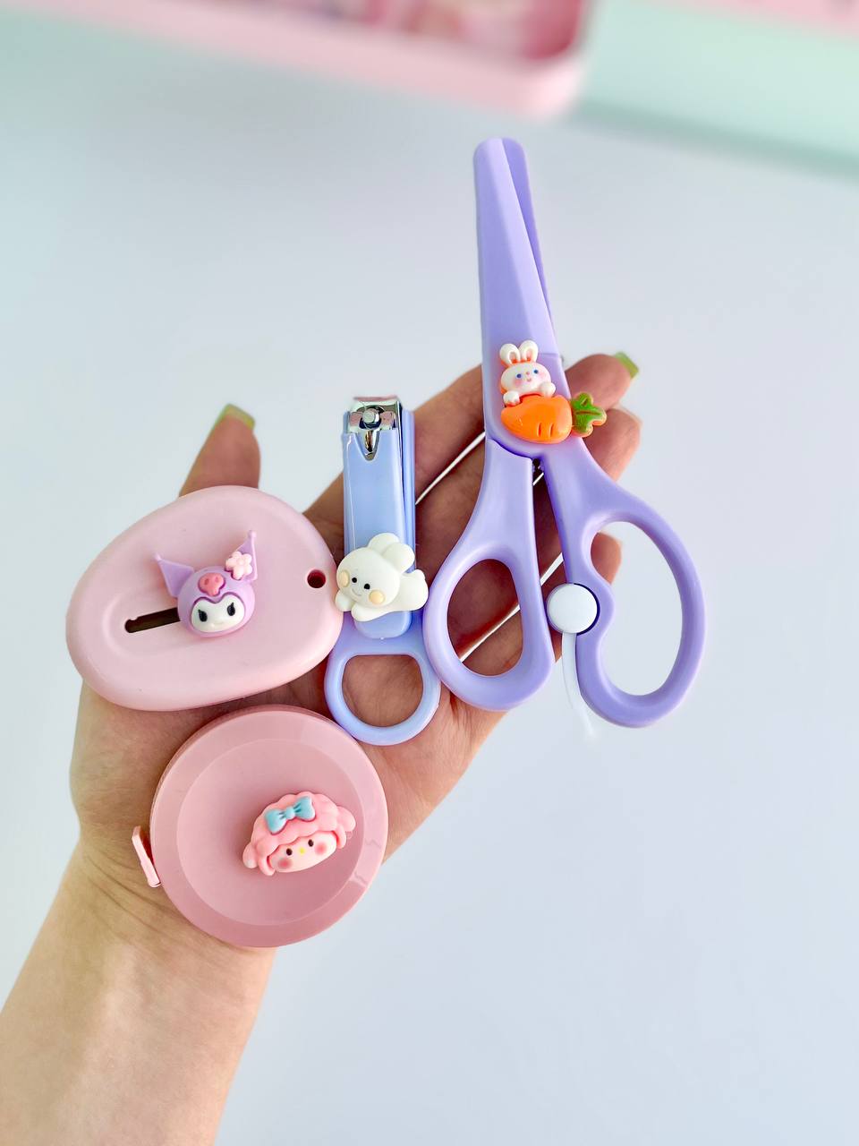 4-in-1 Kawaii Pastel Tool & Utility Set