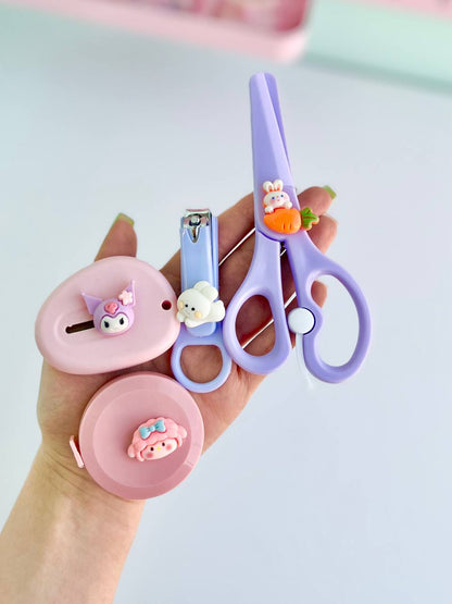 4-in-1 Kawaii Pastel Tool & Utility Set