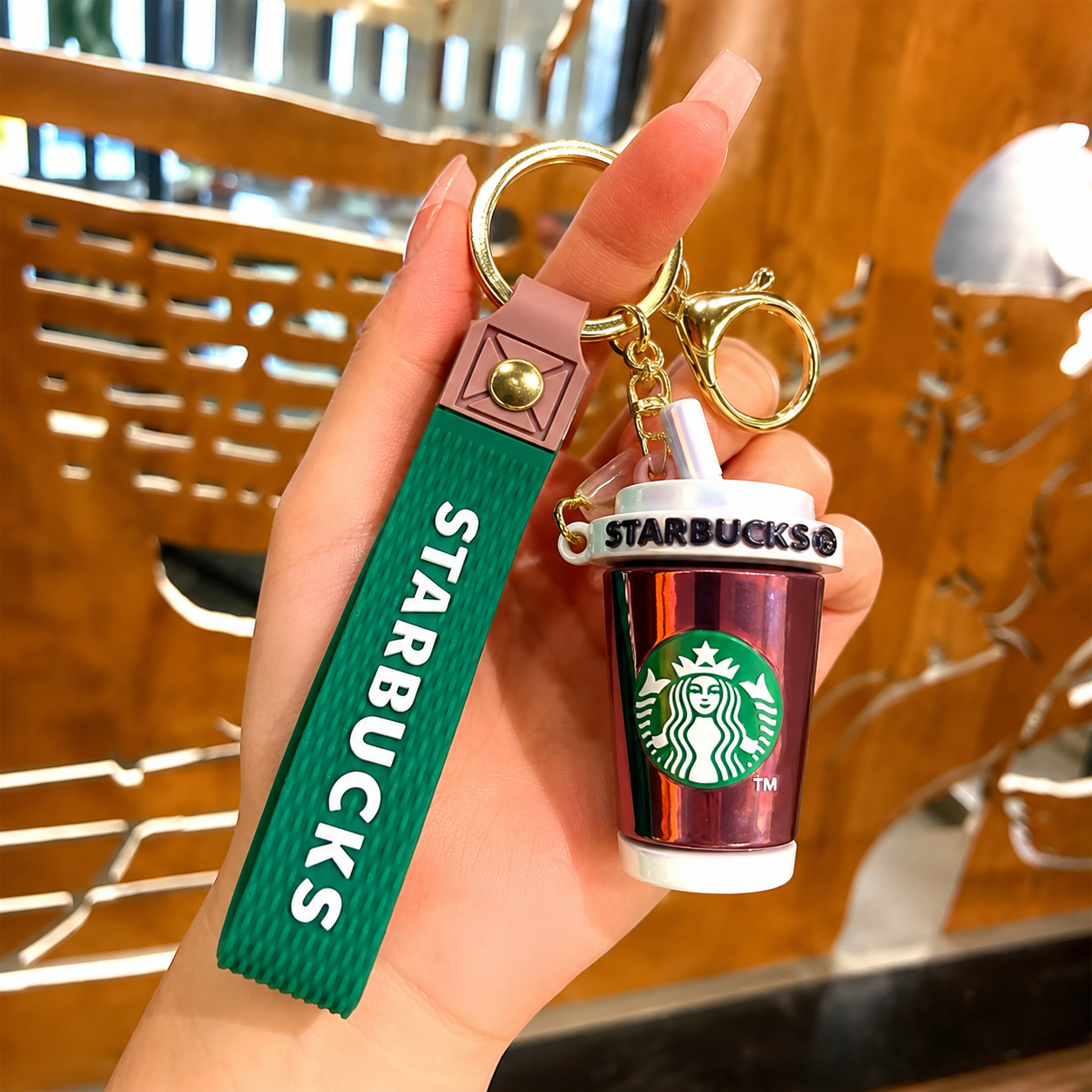 Starbucks Coffee Sipper Tumbler Keychain | Bag Hanging