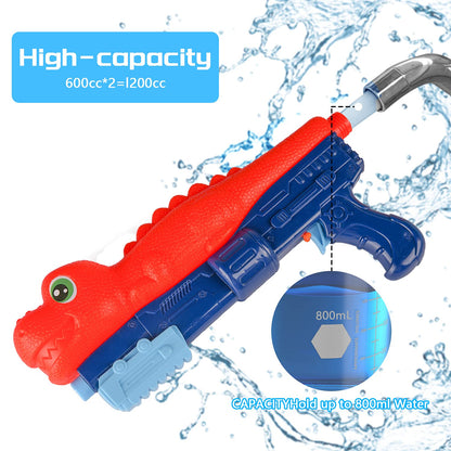 Predator Series Long-Range Water Gun – Shark & Dino Edition
