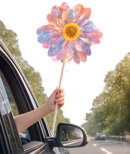 Holographic Wind Spinner – Colorful Outdoor Pinwheel for Kids