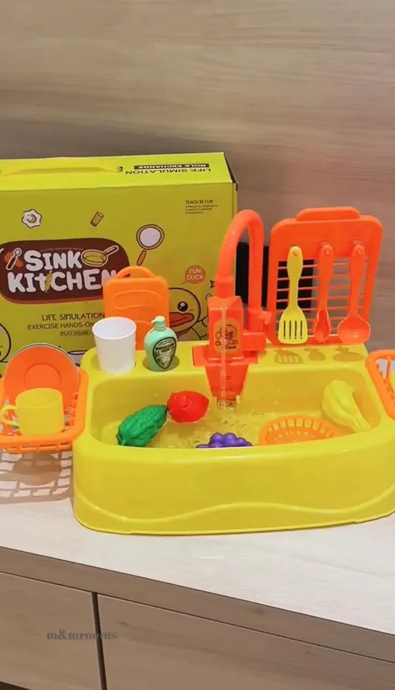 Miniature Electric Simulation Kitchen Sink