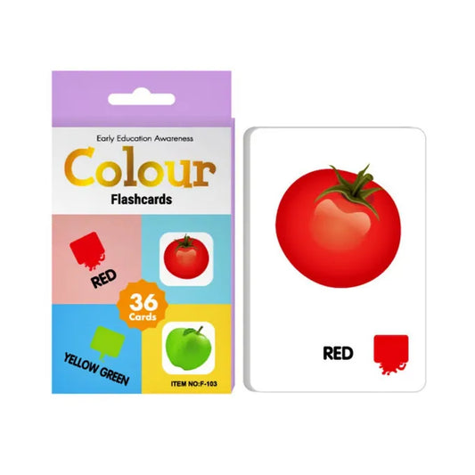 Colours Identification Early Education Flash Cards
