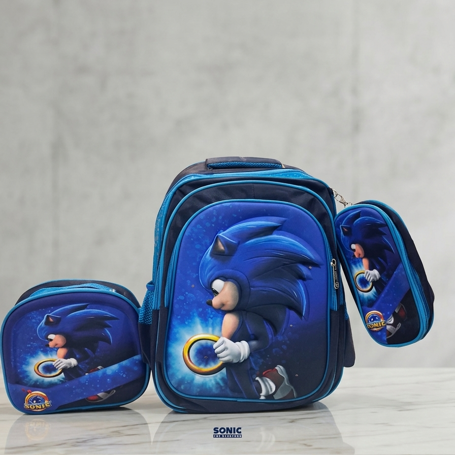 Sonic 3 PC School Bag