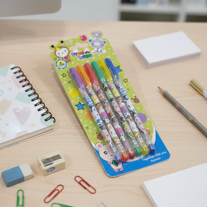 Pack of 6 Glitter Gel Pens