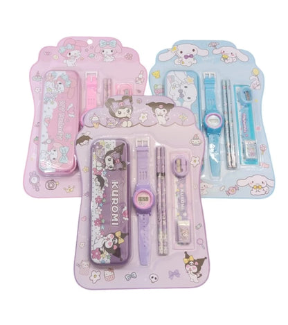 Sanrio Stationery And Watch Gift Set