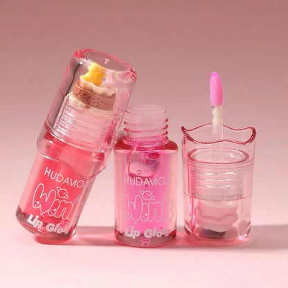 Hudamoji Wink Cupcake High-Shine & Moisturizing Lip Gloss