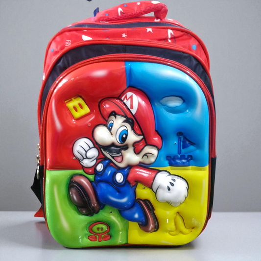 Super Mario Montessori School Bag With Lights