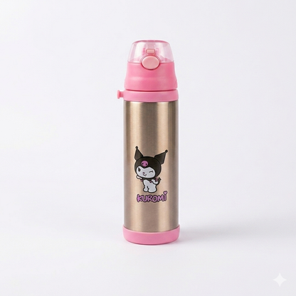 Premium Kuromi Edition Steel Water Bottle – 500ml