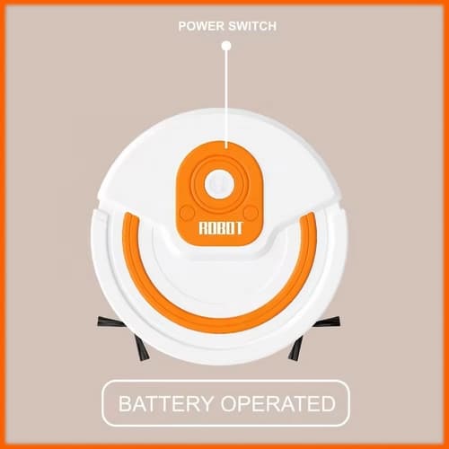 7-Piece Premium Kids Cleaning Toy Set with Battery-Operated Robot Vacuum – Interactive Housekeeping Play Kit for Toddlers
