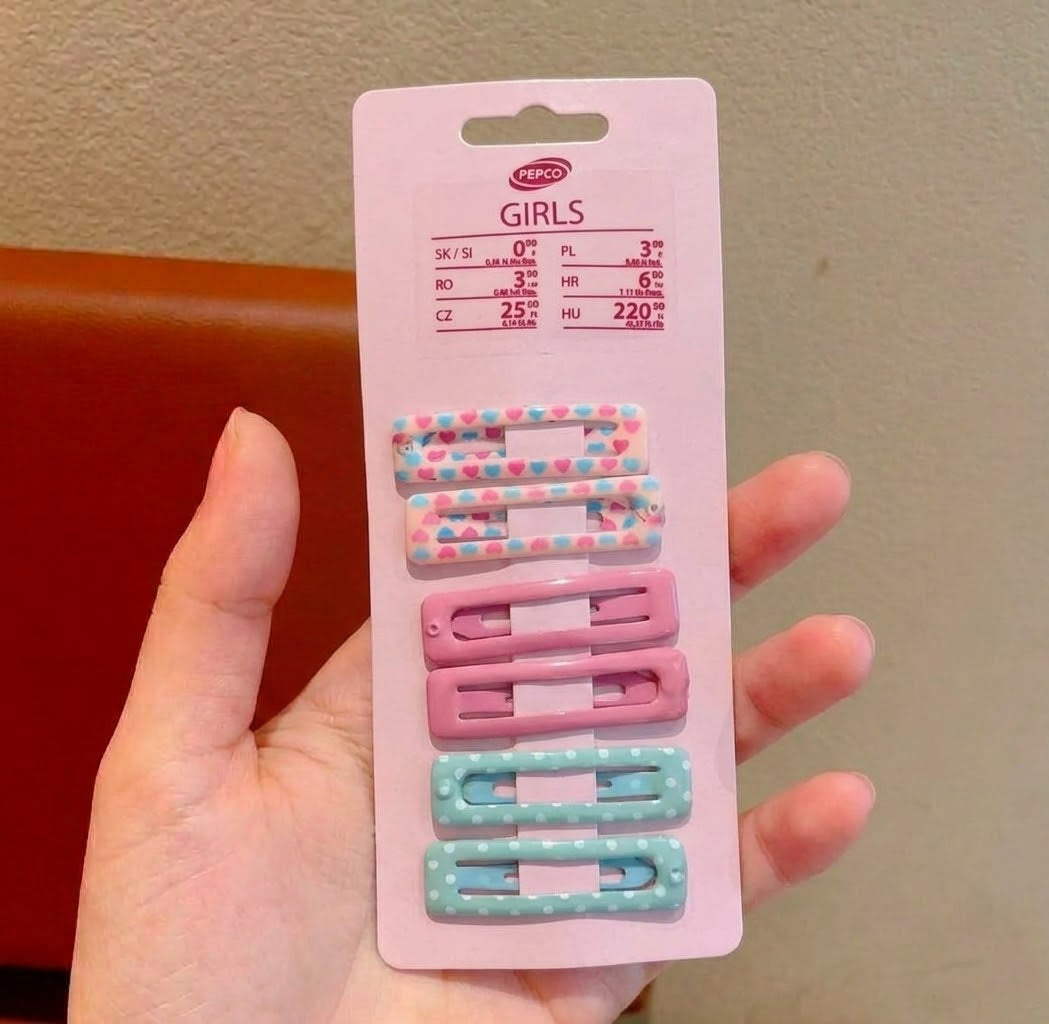 Pinteresty Girly Tic tac Hair Clips Pack Of 6