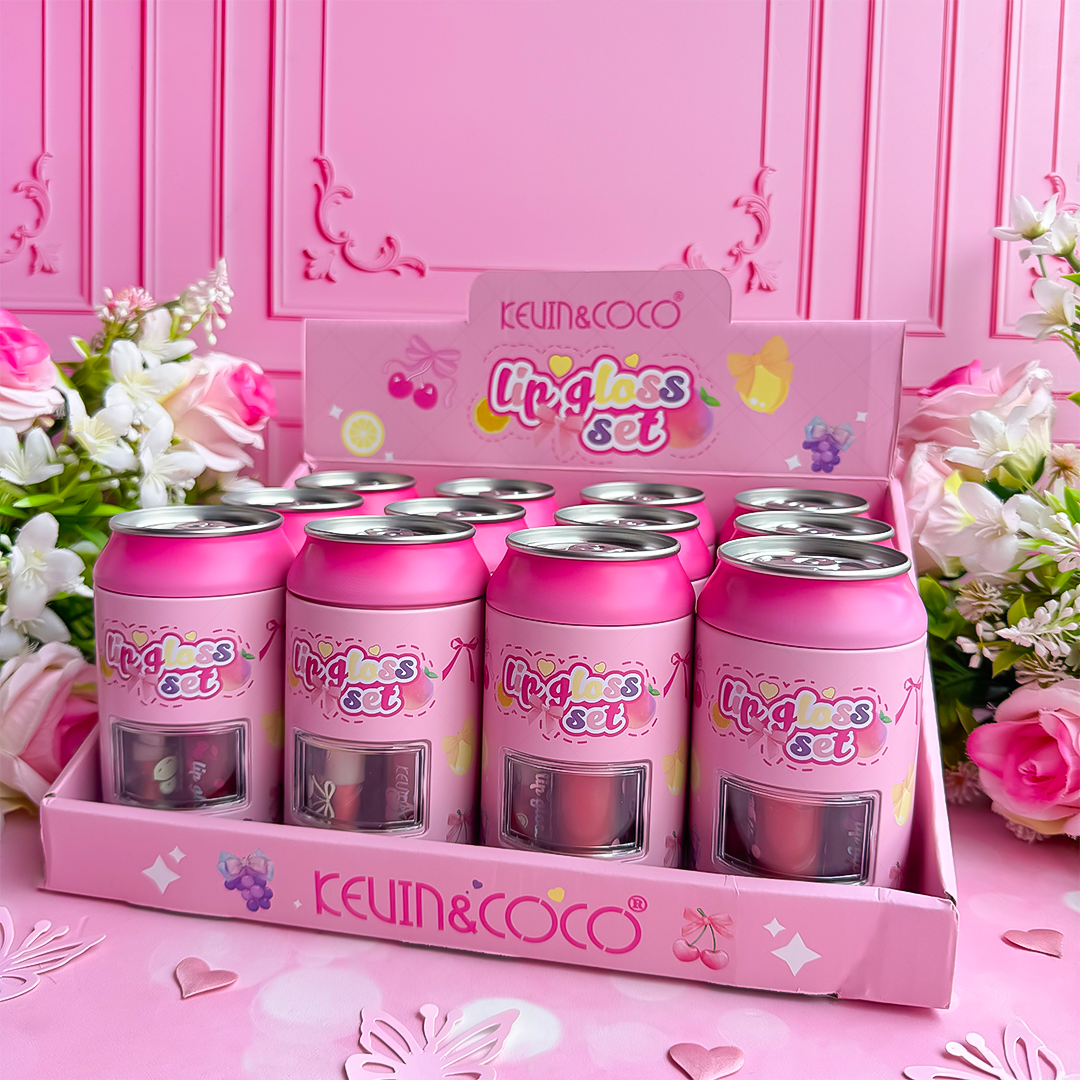 Kevin & Coco Soda Can Lip Gloss Set