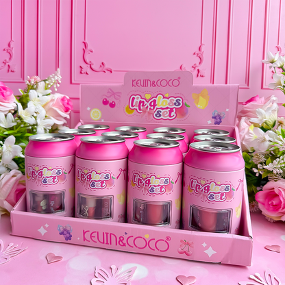 Kevin & Coco Soda Can Lip Gloss Set