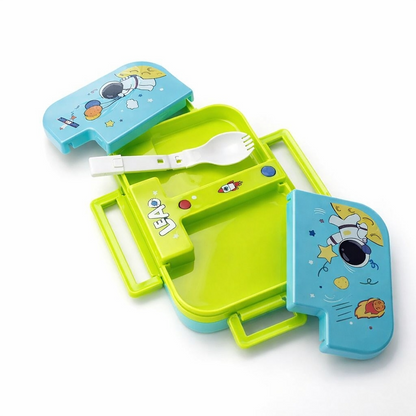 Puzzle Kawaii Bento Lunchbox For Kids School | Mermaid Spaceship Car
