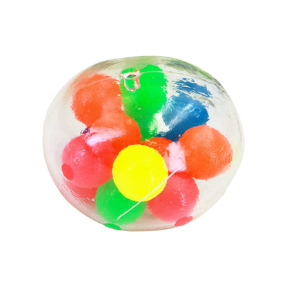 Mesh Squish Ball Fidget Toy – Stress Relief Squeeze Ball