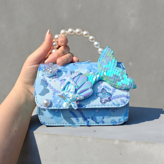 Luxury Pearl Handle Mermaid  Handbag