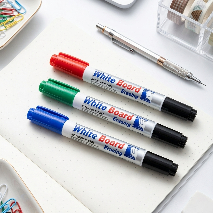 Set Of 3 Whiteboard Markers | Double Sided