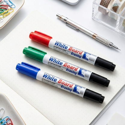 Set Of 3 Whiteboard Markers | Double Sided