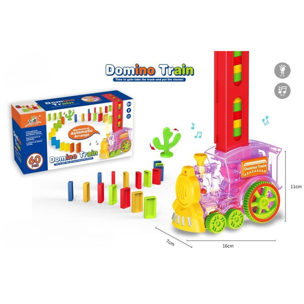 Domino Train Mechanical Automatic Arrange 60 Pcs