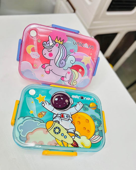 Big Size Cartoon Lunch Box With Sauce Box